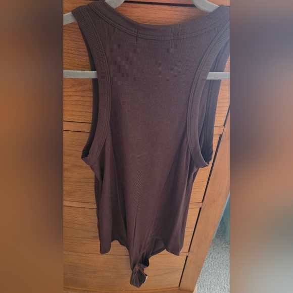 House Of Harlow NWT Espresso Brown Sleeveless Bodysuit - Picture 8 of 8
